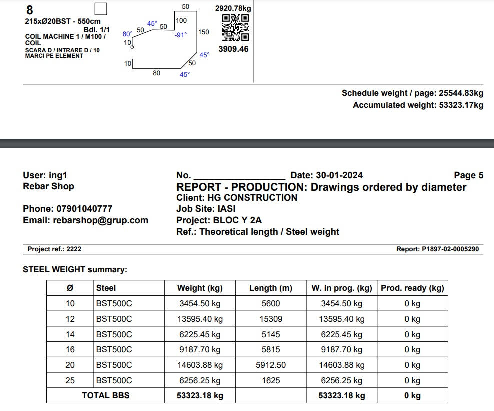 RebarSoft - Production management software for steel reinforcement